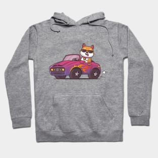 Dog Driving a Car Hoodie